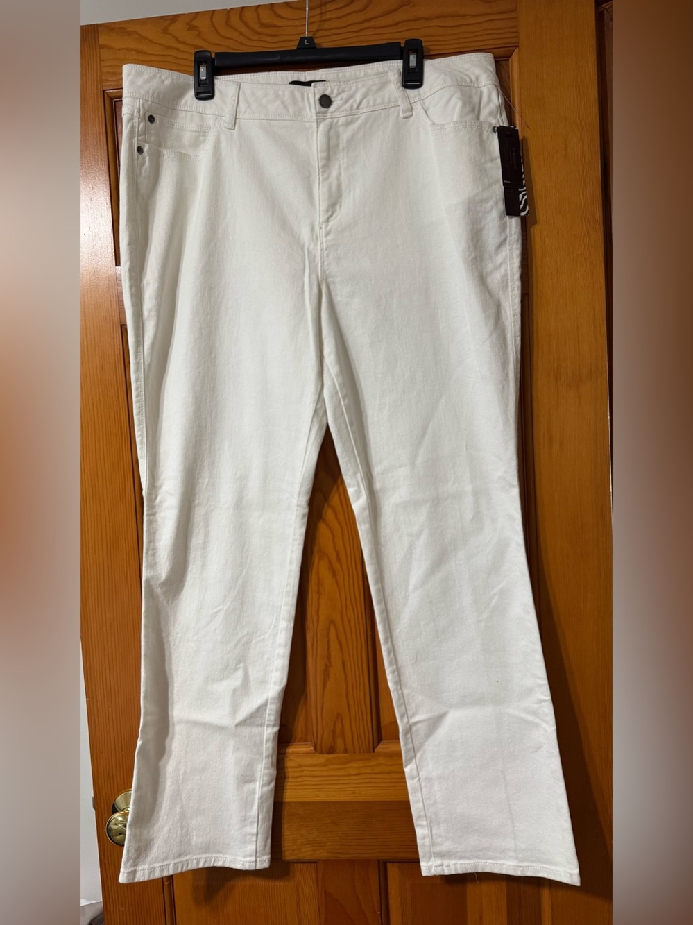 Dana Buchman Snow White Straight-Leg Jeans